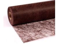 Unbekannt Sizoflor® Non-Woven Original Table Runner 25 m x 30 cm Chocolate Brown Dark Brown for Weddings, Christmas, etc.