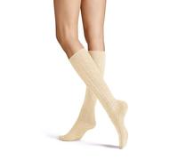 Unbekannt Women's Winter Plait Ksd Knit Knee high Socks, Flannelette Mel, 39-42