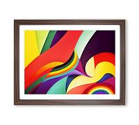 Unbelievable Abstract Art Framed Wall Art Print A2 Walnut