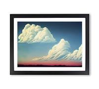 Unbelievable Clouds Framed Wall Art Print A2 Black