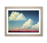 Unbelievable Clouds Framed Wall Art Print A2 Oak