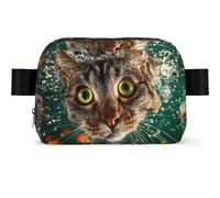 Unbelievable eyes Square-shaped Waist Bag with Durable Polyester and Adjustable Strap for Daily Outdoor Wearing