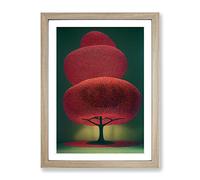 Unbelievable Tree Framed Wall Art Print A2 Oak