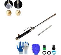 Unbelievable Washer,Garden Hose Pressure Washer Attachment, Jet Wash Tool,High Pressure Hose Nozzle for Garden Hose,Versatile Pressure Washer,Jet Nozzle 2-in-1 High Pressure Power Washer (Black)