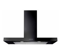 Rangemaster UNBHDS110BL - BAD BOX 110cm Flat Chimney Hood - BLACK