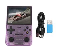 Unbilkdas Retro Handheld Game Console, 3.5inch HD Screen Handheld Game Player, Dual Joystick with 3500mAh Battery, Supports 128GB Memory Card and Multiple Emulators for Leisure Entertainment (Purple)
