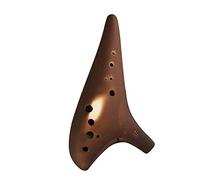 UNbit 12-Hole Smoked Soldering Grain Ocarina Alto F Tone Ocarina Beginner Teaching Ocarina 12-Hole Ocarina with Bag Flute