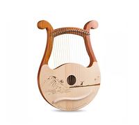 UNbit 19 String Lyre Mahogany Harp Portable Music Instrument Tuning Wrench Harpsichord Instrument Harp (Color : 2)
