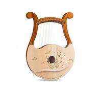 UNbit 19 String Lyre Mahogany Harp Portable Music Instrument Tuning Wrench Harpsichord Instrument Harp (Color : 1)