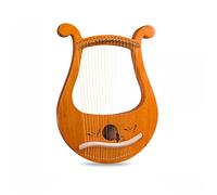 UNbit 19 String Lyre Mahogany Harp Portable Music Instrument Tuning Wrench Harpsichord Instrument Harp (Color : 5)