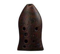 UNbit Ceramic Ocarina Xun Professional Playing Ocarina Ten Hole Double Cavity Retro Musical Instrument Flute (Color : G Key Left Hand)