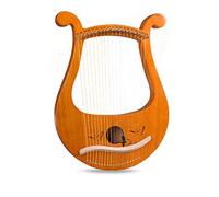 UNbit Hand Made 21-string Harp, Portable Metal String With Tuning Stick, Piano Bag Set, Suitable For Children And Adult Music Lovers, Mahogany Handmade Harp