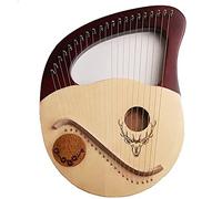 UNbit Hand Made Lap Harp, Lyre Harp 21 Metal Harp Instruments For Beginner,Music Instruments Lyre Wooden Mahogany Harp Greek Violin Piano Best Gift For Music Lovers Kids Adult Harp