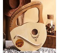 UNbit Hand Made Lap Harp, Lyre Harp 21 Metal Harp Instruments Music Instruments Lye Harp with Tuning Wrench Bag Best Gift for Music Lovers Beginners Kids Adult Harp