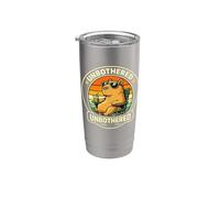 Unbothered 24/7 Capybara Retro Sunset Stainless Steel Insulated Tumbler