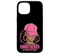 Unbothered African American Afro Queen Cap Sassy Black Woman Case for iPhone 15