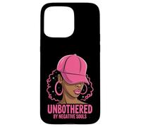 Unbothered African American Afro Queen Cap Sassy Black Woman Case for iPhone 15 Pro Max
