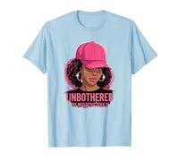 Unbothered African American Afro Queen Cap Sassy Black Woman T-Shirt