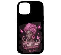 Unbothered African American Afro Queen Sassy Black Woman Art Case for iPhone 15