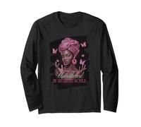 Unbothered African American Afro Queen Sassy Black Woman Art Long Sleeve T-Shirt