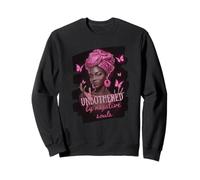 Unbothered African American Afro Queen Sassy Black Woman Art Sweatshirt