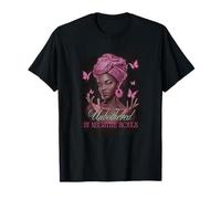 Unbothered African American Afro Queen Sassy Black Woman Art T-Shirt