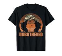 Unbothered Black Woman History Afro Pride Camouflage Cap T-Shirt