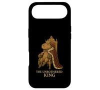 Unbothered Capybara King on Throne Crowned Case for iPhone Air