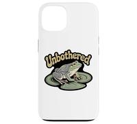 Unbothered Frog Lily Pad Chill Relaxed Nature Wilderness Case for iPhone 13