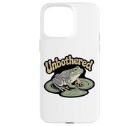 Unbothered Frog Lily Pad Chill Relaxed Nature Wilderness Case for iPhone 15 Pro Max
