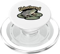 Unbothered Frog Lily Pad Chill Relaxed Nature Wilderness PopSockets PopGrip for MagSafe