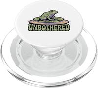 UNBOTHERED Light Green Frog Lily Pad Pond Ripple Calm PopSockets PopGrip for MagSafe