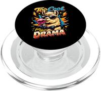 Unbothered Llama Bubble Gum No Drama Cartoon Art PopSockets PopGrip for MagSafe