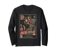 Unbothered Mom Offline Retro Tired Moms Long Sleeve T-Shirt