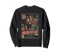 Unbothered Mom Offline Retro Tired Moms Sweatshirt