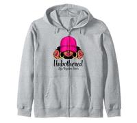 Unbothered Sassy Black Queen African American Afro Woman Zip Hoodie