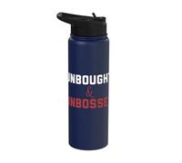 Unbought Unbossed Shirley Chisholm Black History Tshirt Gift Stainless Steel Insulated Water Bottle