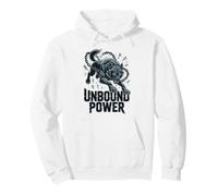 Unbound Power, Fenrir Wolf Norse Mythology Runic Strength Pullover Hoodie