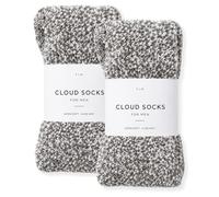 Unboxme Gifts Warm & Cozy Ultra-Luxe Cloud Sock for Women & Men - Super Soft Luxurious Fabric Sleep Socks, Men's Heather Charcoal, One Size