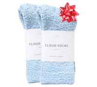 Unboxme Gifts Warm & Cozy Ultra-Luxe Cloud Sock for Women & Men - Super Soft Luxurious Fabric Sleep Socks, Blue, One size
