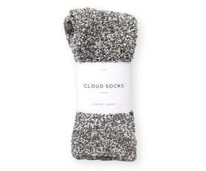 Unboxme Gifts Warm & Cozy Ultra-Luxe Cloud Sock for Women & Men - Super Soft Luxurious Fabric Sleep Socks, Heather Charcoal, One Size
