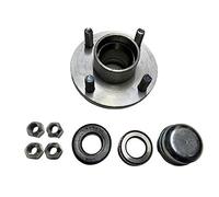 Unbraked Trailer Wheel Hub, 100mm PCD, 4 Stud, 1", 44643 bearings, M12 x 1.5mm