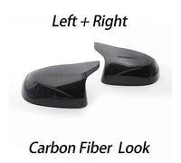 unbrand Carbon Fiber Car Rearview Door Wing Side Mirror Cover Cap Shell compatible withBMW F25 X3 , F26 X4, F15 X5, F16 X6 2014-2018 Accessories...