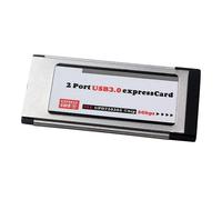 Unbrand PCI-E PCI Express To 2 Port USB 3.0 34 mm Expresscard Card Converter Adapter