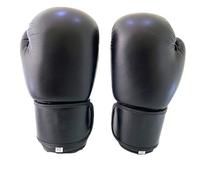 Unbranded 100% Real Leather Boxing Gloves Real Leather Boys Kids. Great for bagwork training and sparring (Black, 4.oz)