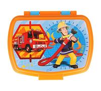 Unbranded 8018205 Sam Le Pompier Snack Box, Plastic, Orange, 17.5 x 14 x 5.5 cm