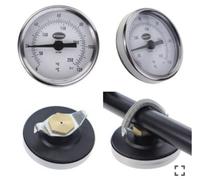 Unbranded Brannan Clip On Pipe Thermometer 0-120 Metal Case 33/501/0