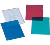 Unbranded Corner-Opening Document Covers A4 Grained Polypropylene 12/100 Pack of 100 Assorted Colours