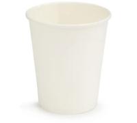 Unbranded Disposable Cups 210 ml White Pack of 100