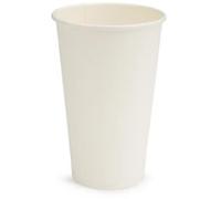 Unbranded Disposable Cups 450 ml White Pack of 50
